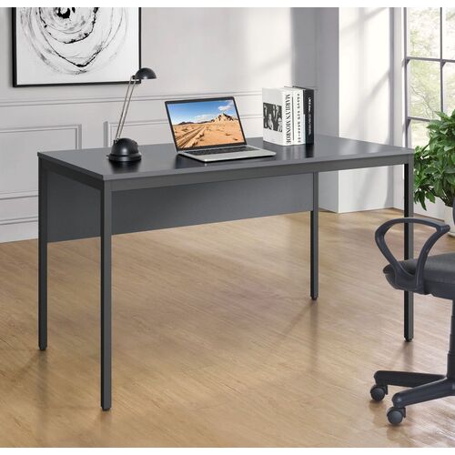 Стол письменный Осло 1187х600х750 черный графит, серый шифер - Фото №8