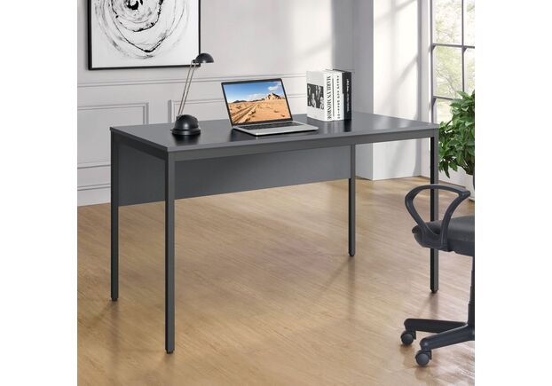 Стол письменный Осло 1187х600х750 черный графит, серый шифер - Фото №2