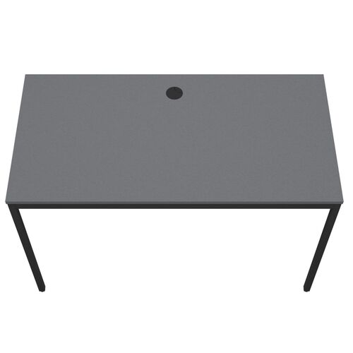 Стол письменный Осло 1187х600х750 черный графит, серый шифер - Фото №6