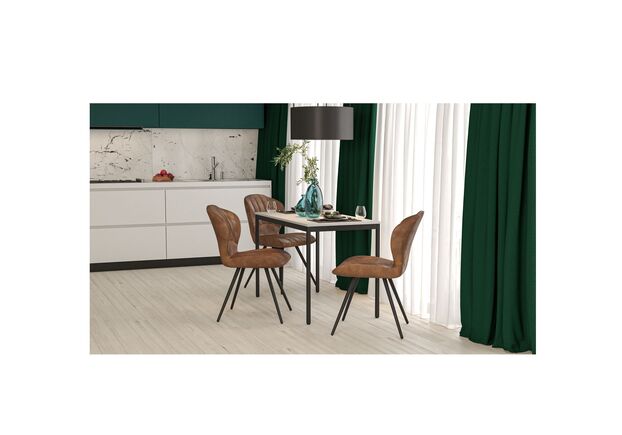 Стіл Турін 1187*600*750 мм чорний графіт/сірий шифер - Фото №2