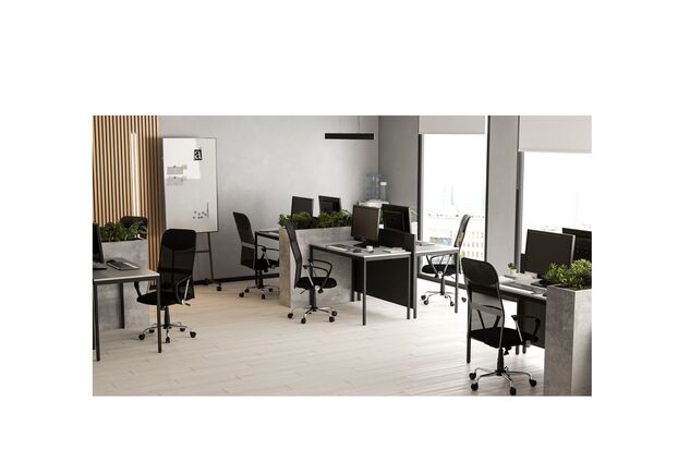 Стіл Турін 1187*600*750 мм чорний графіт/сірий шифер - Фото №2