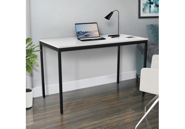 Стіл Турін 1187*600*750 мм чорний графіт/білий - Фото №2