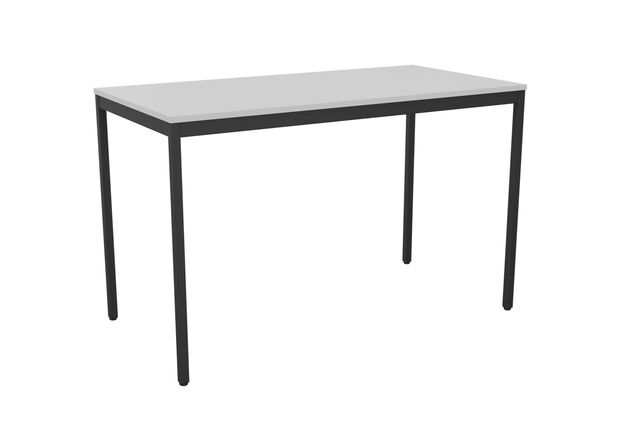 Стіл Турін 1187*600*750 мм чорний графіт/білий - Фото №1