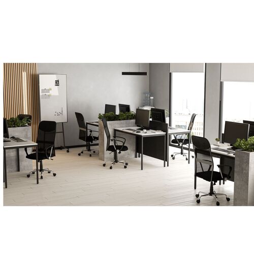 Стіл Турін 1187*600*750 мм чорний графіт/білий - Фото №8