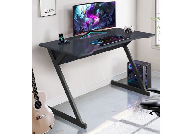 Стіл комп'ютерний Dexter DX1200 (1200х600х750Н) чорний графіт/антрацит - Фото №2