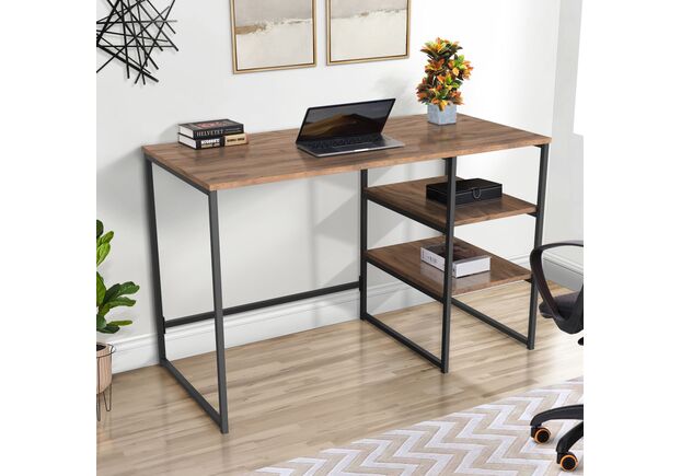 Стіл комп'ютерний Jet JT1200 (1187х550х750Н) чорний/дуб ліворно - Фото №2