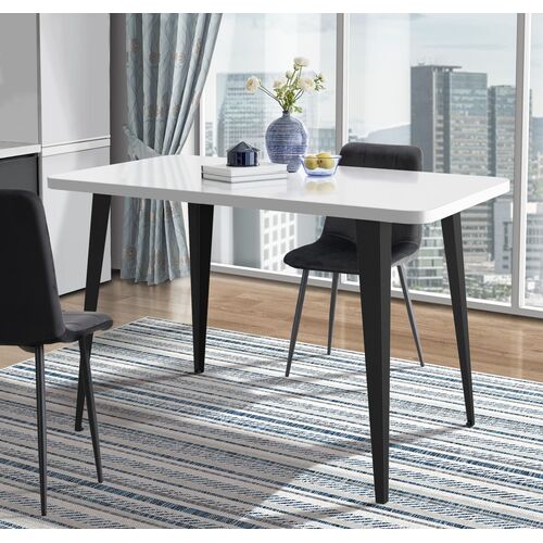 Стіл Cherry 1200 (1200х670хН770) чорний графіт/білий - Фото №7