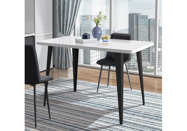 Стіл Cherry 1200 (1200х670хН770) чорний графіт/білий - Фото №2