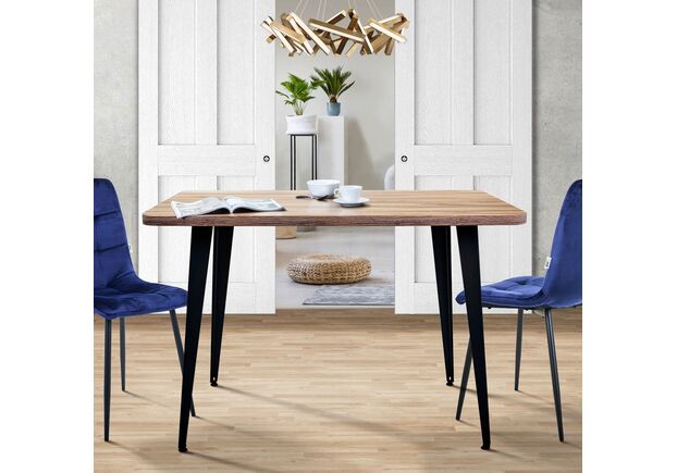 Стіл Cherry 1200 (1200х670хН770) чорний графіт/дуб ліворно - Фото №2