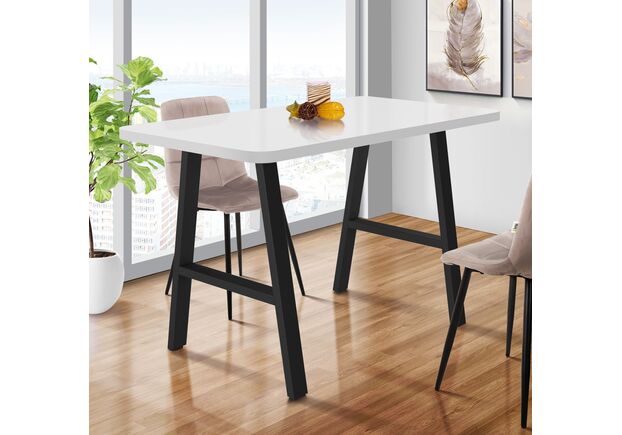 Стіл Astra 1200 (1200х670хН770) чорний графіт/білий - Фото №2