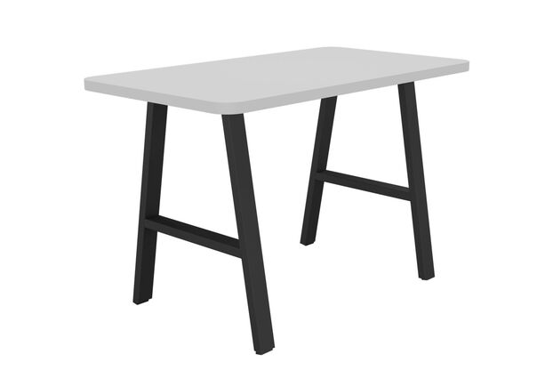 Стіл Astra 1200 (1200х670хН770) чорний графіт/білий - Фото №1