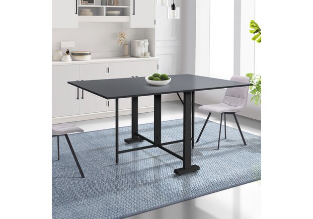 Стіл розкладний Fold 2 FL2 1400 (1380/210х1000х750Н) чорний/антрацит - Фото №2