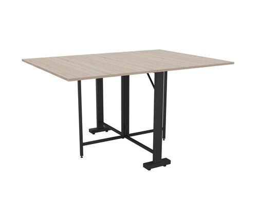 Стіл розкладний Fold 2 FL2 1400 (1380/210х1000х750Н) чорний/дуб сонома - Фото №1