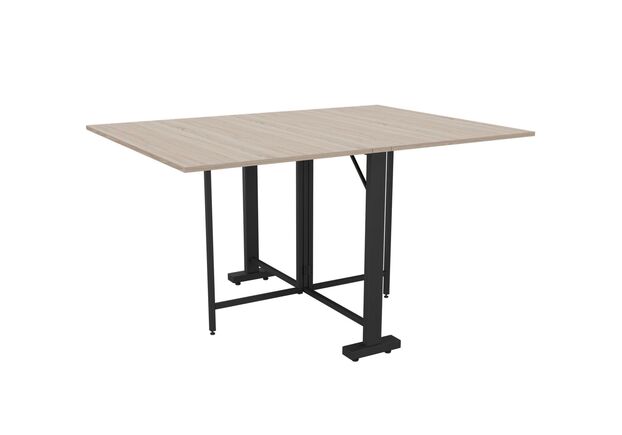 Стіл розкладний Fold 2 FL2 1400 (1380/210х1000х750Н) чорний/дуб сонома - Фото №1