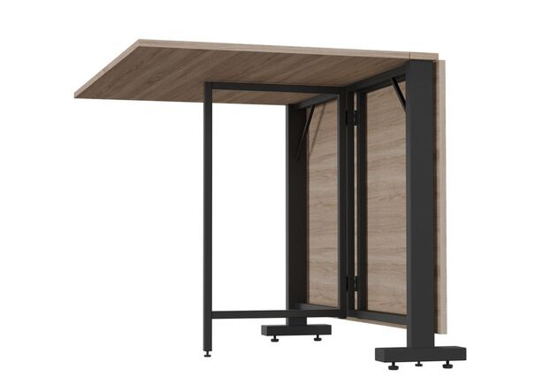 Стіл розкладний Fold 2 FL2 1400 (1380/210х1000х750Н) чорний/дуб сонома - Фото №2