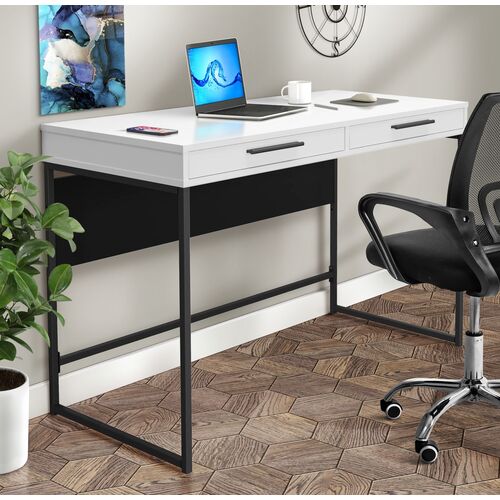 Стіл Campari Cr1200 (1200х500х800Н) чорний/білий - Фото №7