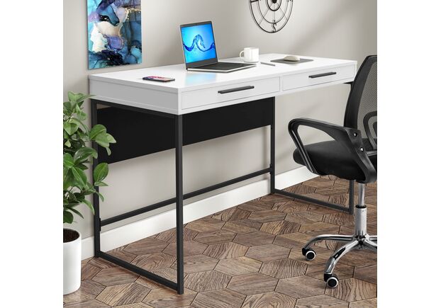 Стіл Campari Cr1200 (1200х500х800Н) чорний/білий - Фото №2