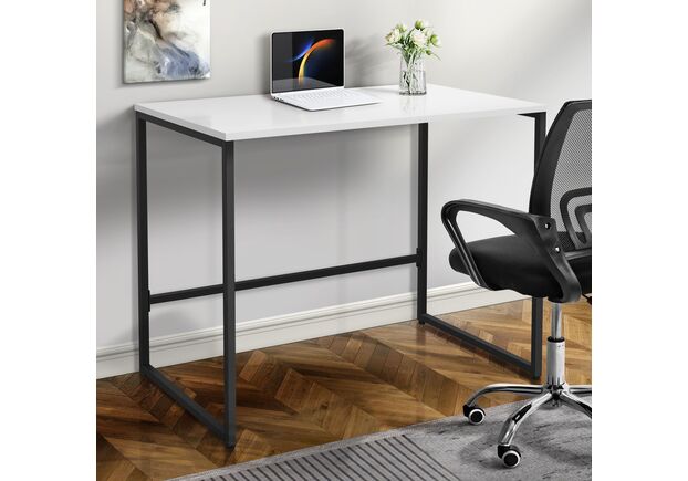 Стіл комп'ютерний Asti AS900 (900х550х750Н) чорний/білий - Фото №2