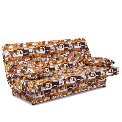 Диван Ньюс с двумя подушками ткань City brown - Фото №4