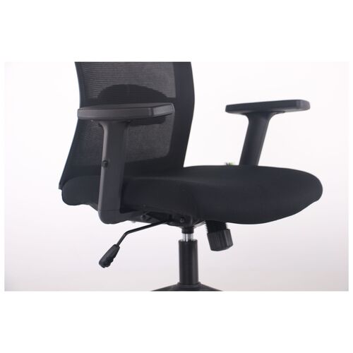 Кресло Uran Black HR сиденье Нест-01 черная/спинка Сетка SL-00 черная - Фото №12