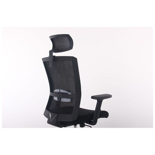 Кресло Uran Black HR сиденье Нест-01 черная/спинка Сетка SL-00 черная - Фото №17