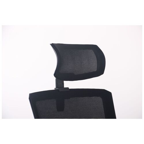 Кресло Uran Black HR сиденье Нест-01 черная/спинка Сетка SL-00 черная - Фото №8
