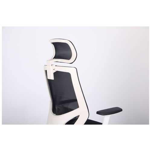 Кресло Lead White HR сиденье Нест-01 черная/спинка Сетка HY-100 черная - Фото №9