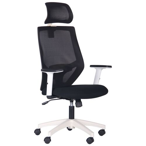 Кресло Lead White HR сиденье Нест-01 черная/спинка Сетка HY-100 черная - Фото №5
