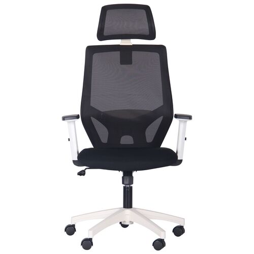 Кресло Lead White HR сиденье Нест-01 черная/спинка Сетка HY-100 черная - Фото №4