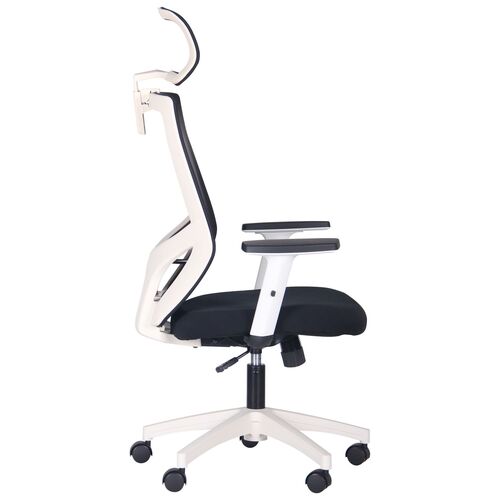 Кресло Lead White HR сиденье Нест-01 черная/спинка Сетка HY-100 черная - Фото №3