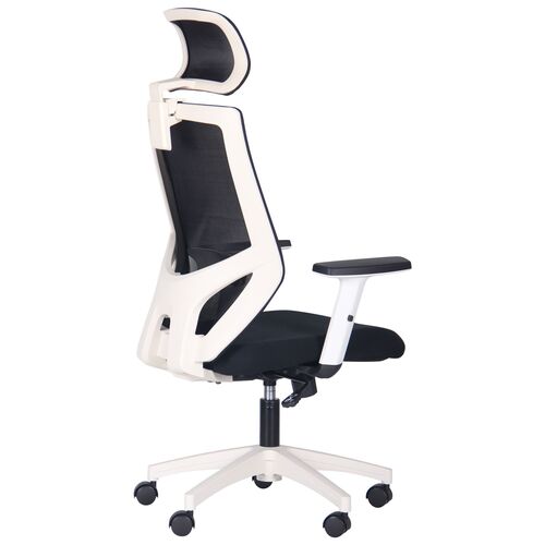 Кресло Lead White HR сиденье Нест-01 черная/спинка Сетка HY-100 черная - Фото №12
