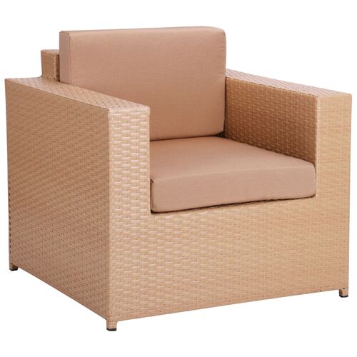 Комплект мебели Santo из ротанга Elit (SC-B9508) Sand AM3041 ткань A14203 - Фото №8