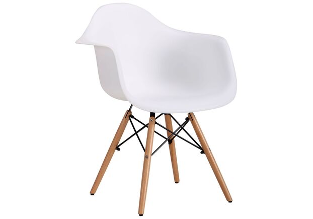 Кресло Salex PL Wood белый - Фото №1