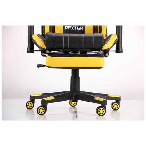Крісло VR Racer Dexter Megatron чорний/жовтий - Фото №11