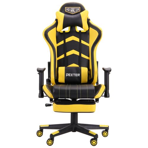 Кресло VR Racer Dexter Megatron черный/желтый - Фото №9