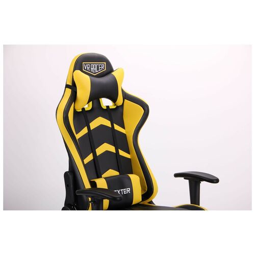 Крісло VR Racer Dexter Megatron чорний/жовтий - Фото №4