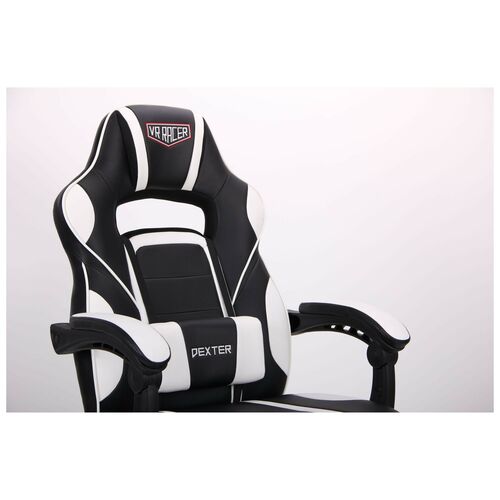 Кресло VR Racer Dexter Vector черный/белый - Фото №5