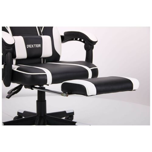 Кресло VR Racer Dexter Vector черный/белый - Фото №8