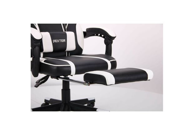 Кресло VR Racer Dexter Vector черный/белый - Фото №2