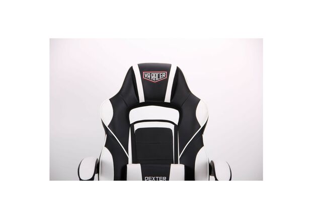 Кресло VR Racer Dexter Vector черный/белый - Фото №2