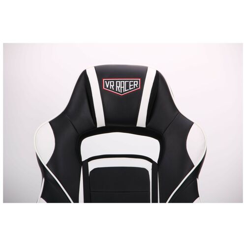 Кресло VR Racer Dexter Vector черный/белый - Фото №3