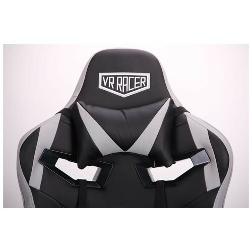 Крісло VR Racer Expert Wizard чорний/сірий - Фото №3