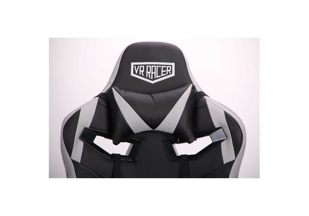Крісло VR Racer Expert Wizard чорний/сірий - Фото №2