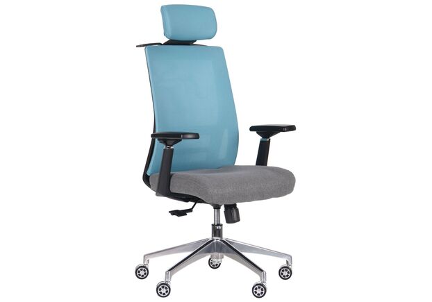 Крісло Self світло-блакитний/сірий - Фото №1