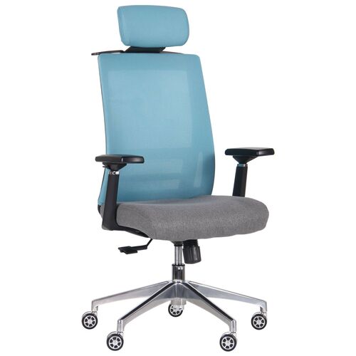 Крісло Self світло-блакитний/сірий - Фото №2