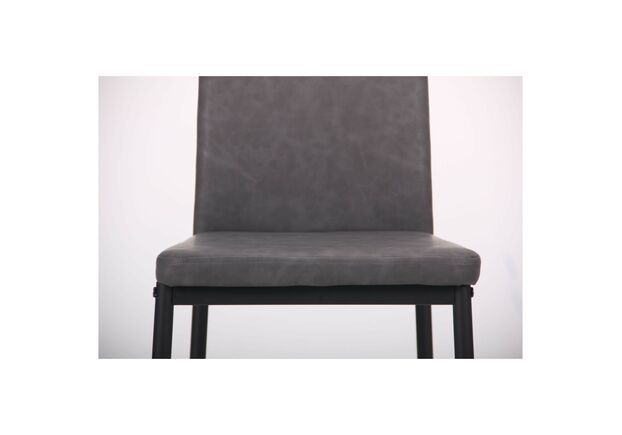 Фото №2. Стілець обідній Alabama чорний/нубук бетон - Meblistico Стілець обідній Alabama чорний/нубук бетон - Фото №2