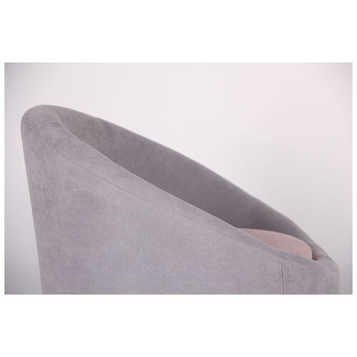 Кресло Eclipse Rosto серый 90, пудровый 61, подушка пудровый 61 - Фото №11