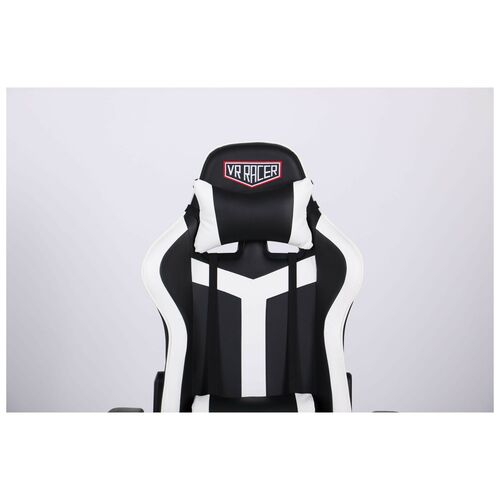 Кресло VR Racer Dexter Laser черный/белый - Фото №5