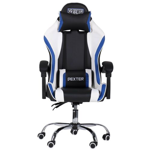 Кресло VR Racer Dexter Frenzy черный/синий - Фото №4