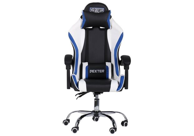 Кресло VR Racer Dexter Frenzy черный/синий - Фото №2